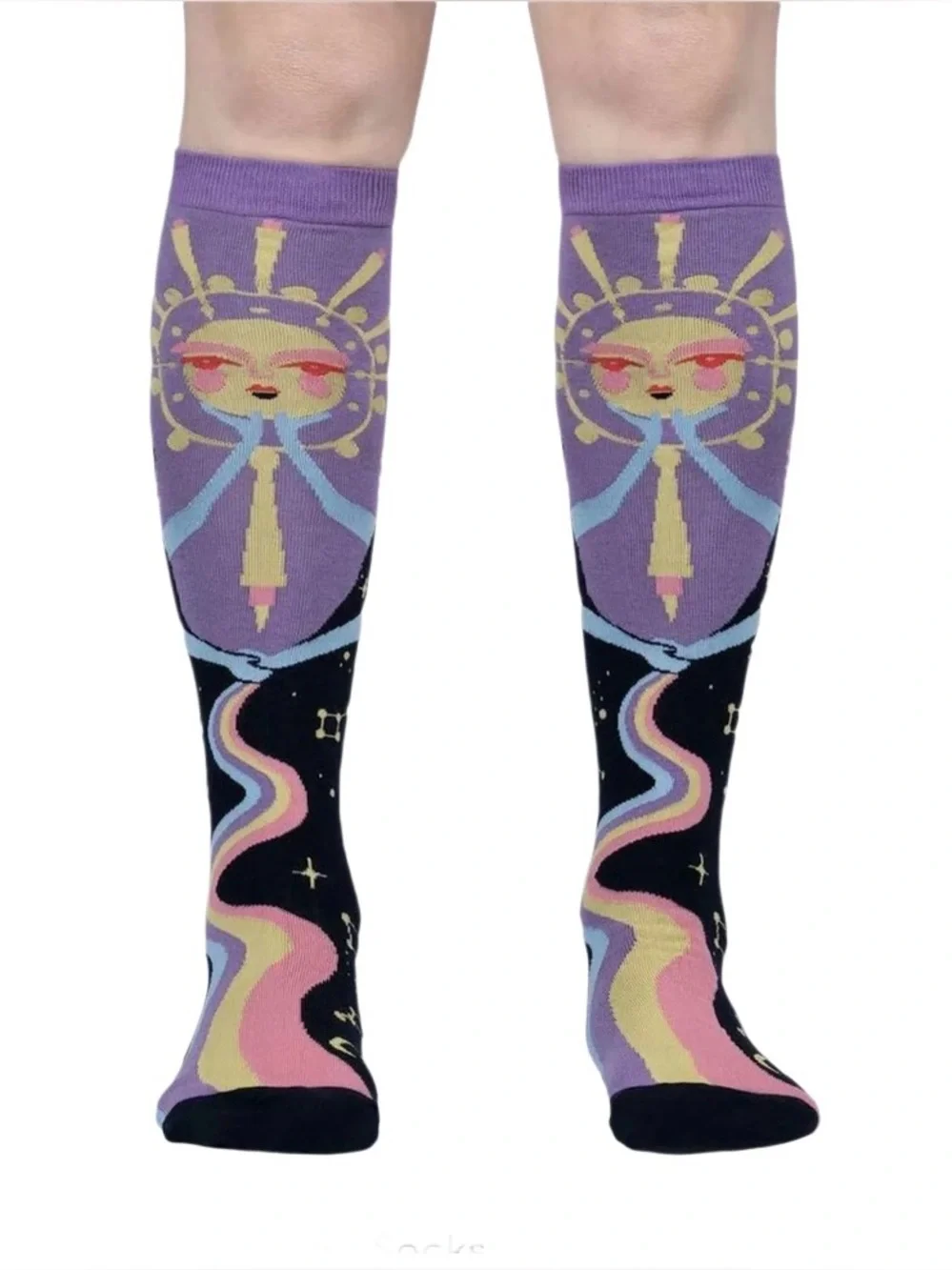 NWT Sock It To Me “Cosmic Connection”  Knee High Socks Shoe Size 5-10